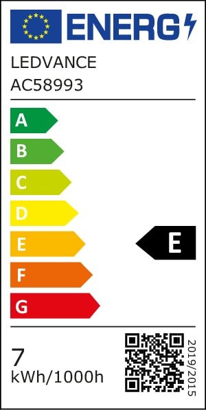 LEDVANCE - Lampada LED, 7W, 827, E27, Bianco Caldo, Design Sottile