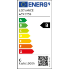 LEDVANCE - Lampadina LED Classica, Efficienza Energetica A, Dimmerabile, 5.7W, 827, Chiara E27