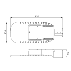 LEDVANCE - Lampada LEDV, Area Esterna, 120W, 840, IP66, Grigio.
