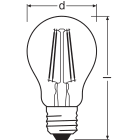 LEDVANCE - Lampadina LED, 5.8W, 4000K, E27, Alte CRI 90