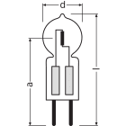 LEDVANCE - Lampada OSRAM HALOSTAR PRO 25W 12V GY6.35, Alfanum. 64429