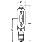 LEDVANCE - Lampada HQI-T 1000W/D E40 RWL1, Osram - Powerstar HQI-T 1000-2000W, 1000W/D