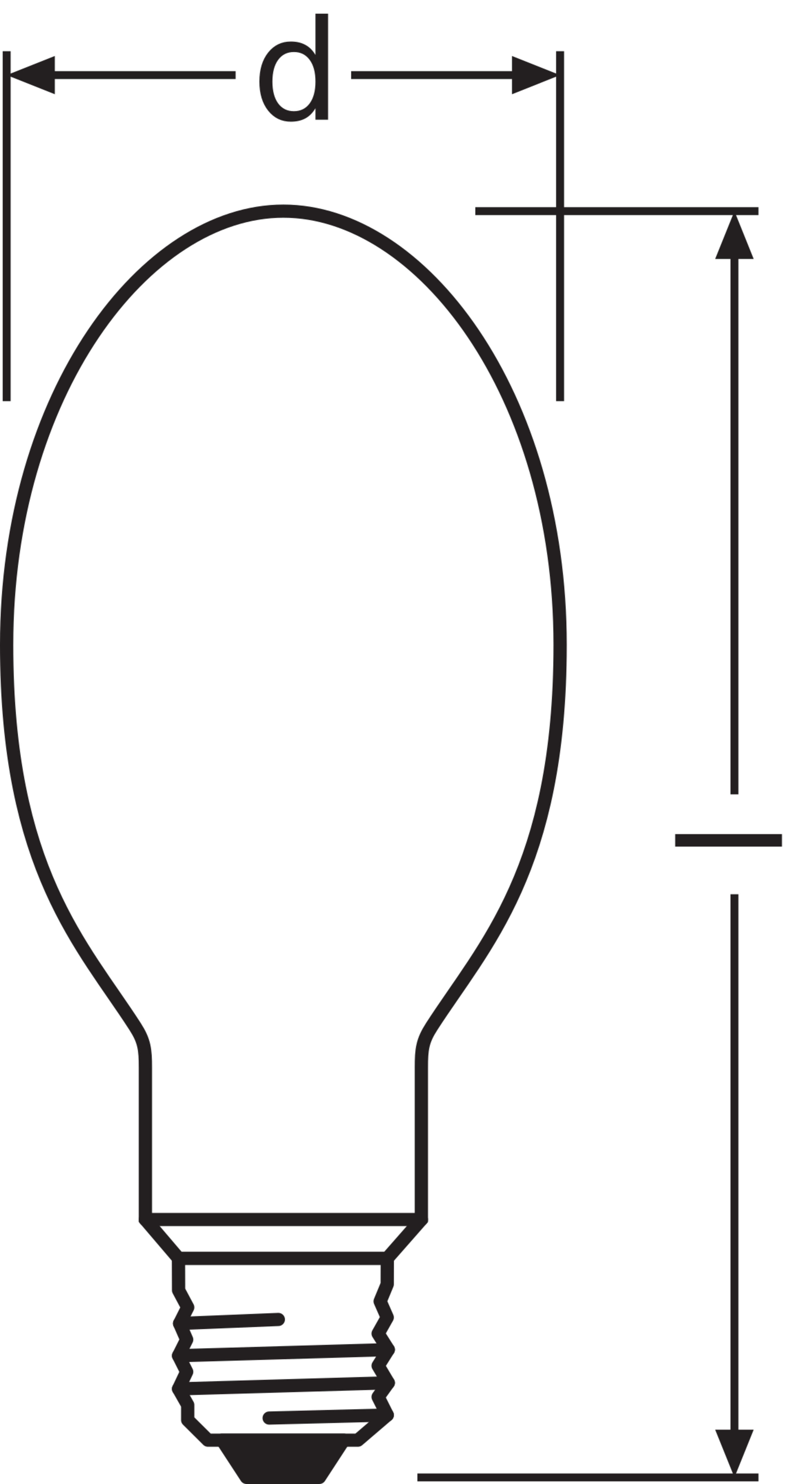 LEDVANCE - Lampadina HWL 160W, 220-230V E27, Osram