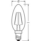 LEDVANCE - Lampadina LED Vintage 1906® 1.5W 824 Gold E14, Luce Calda, 230V