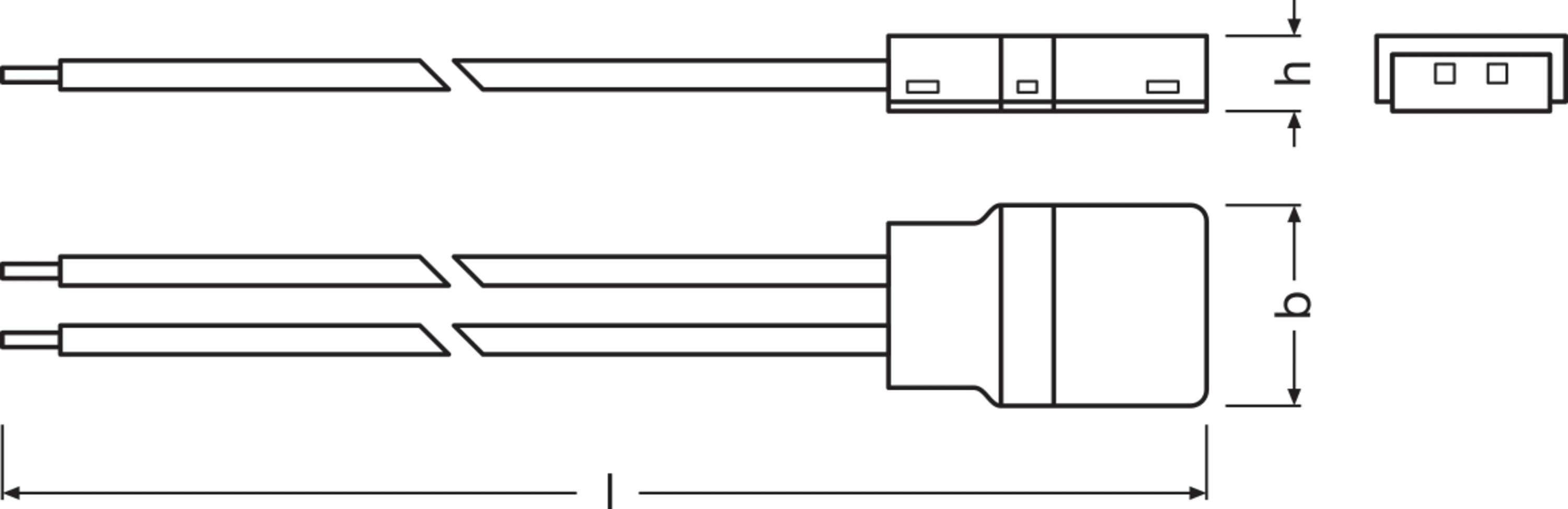 LEDVANCE - Connettori LED per Strisce LED, Alfanum. 500W, BT2