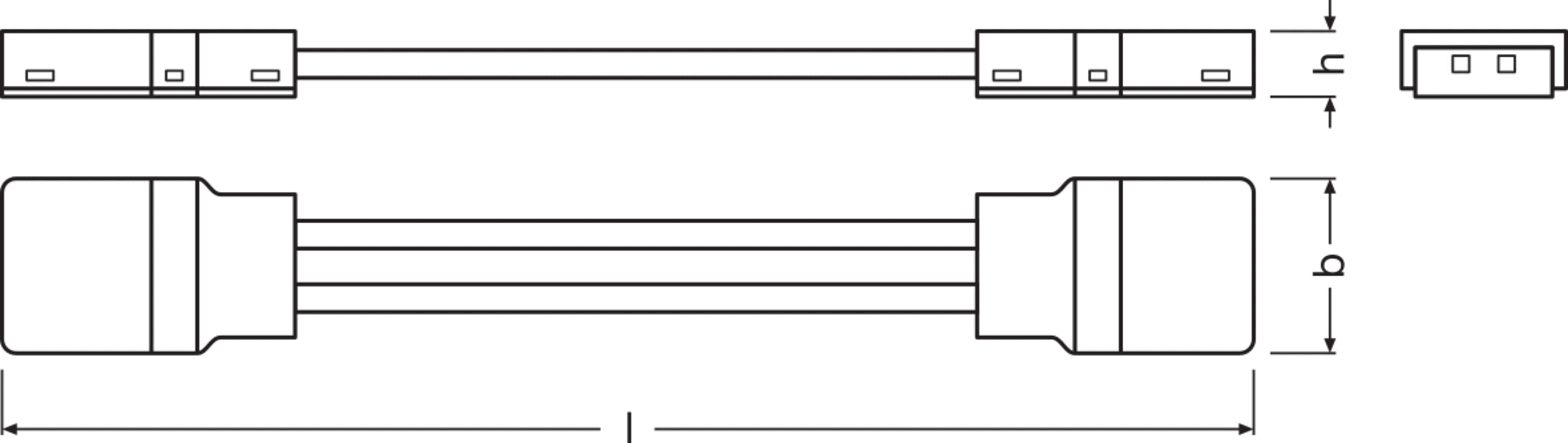 LEDVANCE - Connettori LED per Strisce LED, Alfanum. PFM e VAL -CSW/P2/50/P
