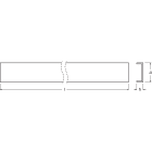 LEDVANCE - Coperture per Profili Strip LED, Alfanum. PC/W02/D/2 BT1 LEDV