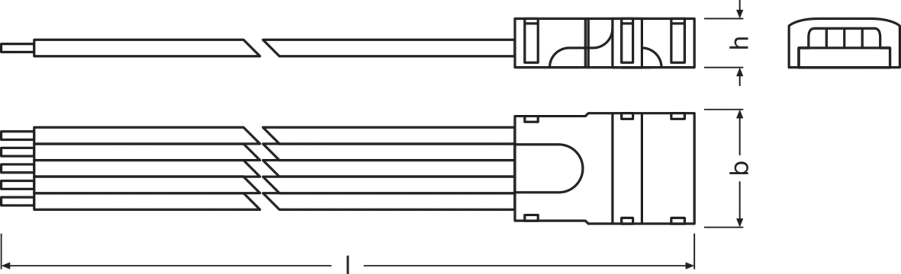 LEDVANCE - Connettori per strisce LED RGBW, Alfanum. 500, BT2