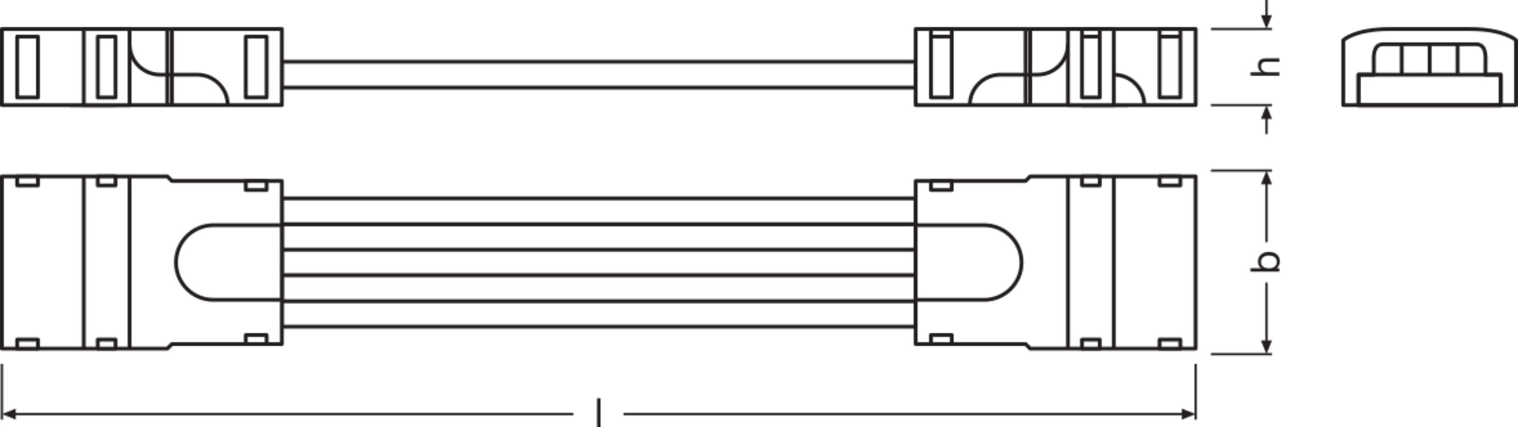 LEDVANCE - Connettori per strisce LED RGBW, Alfanum. PFM-CSW/P5/50 BT2