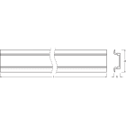 LEDVANCE - Profilo LEDV per strisce LED, 25x7mm, bianco, 12W, 1m