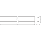 LEDVANCE - Profilo LED per strisce LED, 22x6mm, Bianco, 10 pezzi
