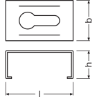 LEDVANCE - Profilo LEDV per strisce LED, montaggio medio, nero, compatibile con LS AY-PM03/MB FS2.