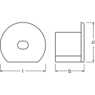 LEDVANCE - Profilo LEDV per strisce LED, Medio, Alfanum. PM02/EC/H