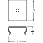 LEDVANCE - Profilo LEDV per Strisce LED, Medio, AY-PM02/MB