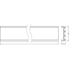 LEDVANCE - Profilo LEDV per strisce LED, Larghezza 26mm, Altezza 8mm, Lunghezza 1400mm