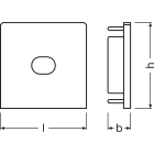 LEDVANCE - Profilo LED per Strisce LED, Largo, Alfanum. PW03/EC/H