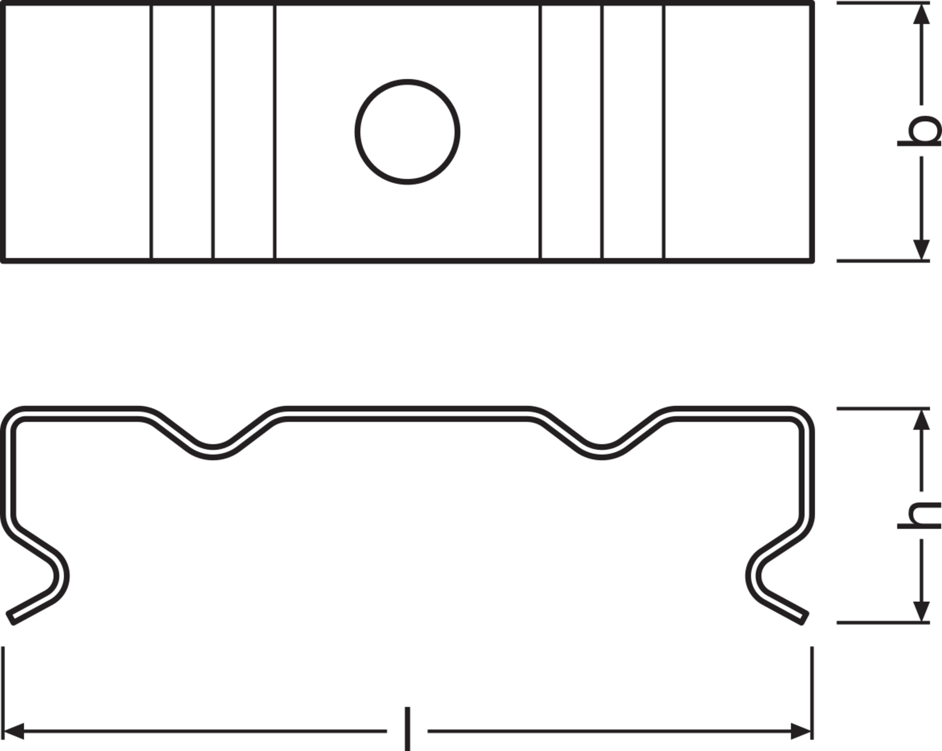 LEDVANCE - Profilo LEDV per strisce LED, Larghi, Alfanum. FS2, LS AY-PW01/MB