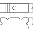 LEDVANCE - Profilo LEDV per strisce LED, Larghi, Alfanum. FS2, LS AY-PW01/MB
