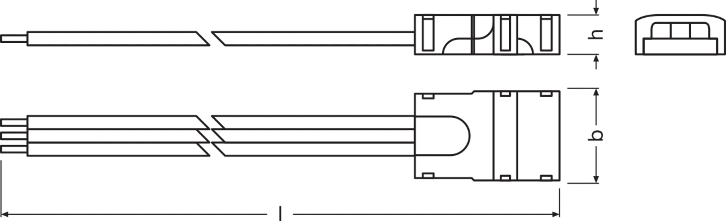 LEDVANCE - Connettori per strisce LED, 500 BT2, alfanum.