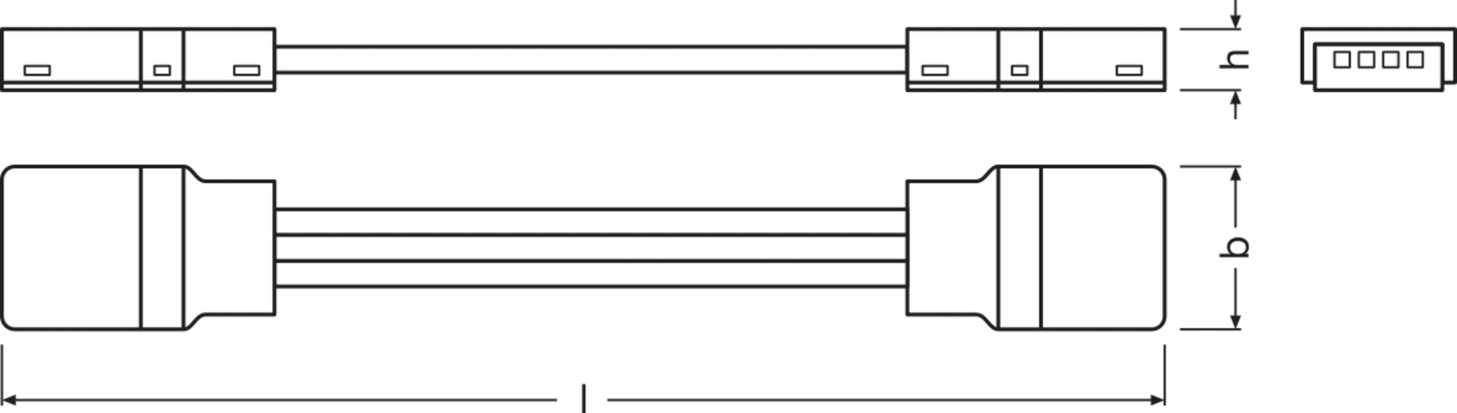 LEDVANCE - Connettori per strisce LED TW, 50 pezzi, BT2, alfanum.