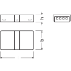 LEDVANCE - Connettori per strisce LED, Alfanum. SUP-CSD/P3/P BT2 LEDV