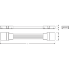 LEDVANCE - Connettori per strisce LED RGB, Alfanum. BT2, 50 pezzi, Val-CSW/P4