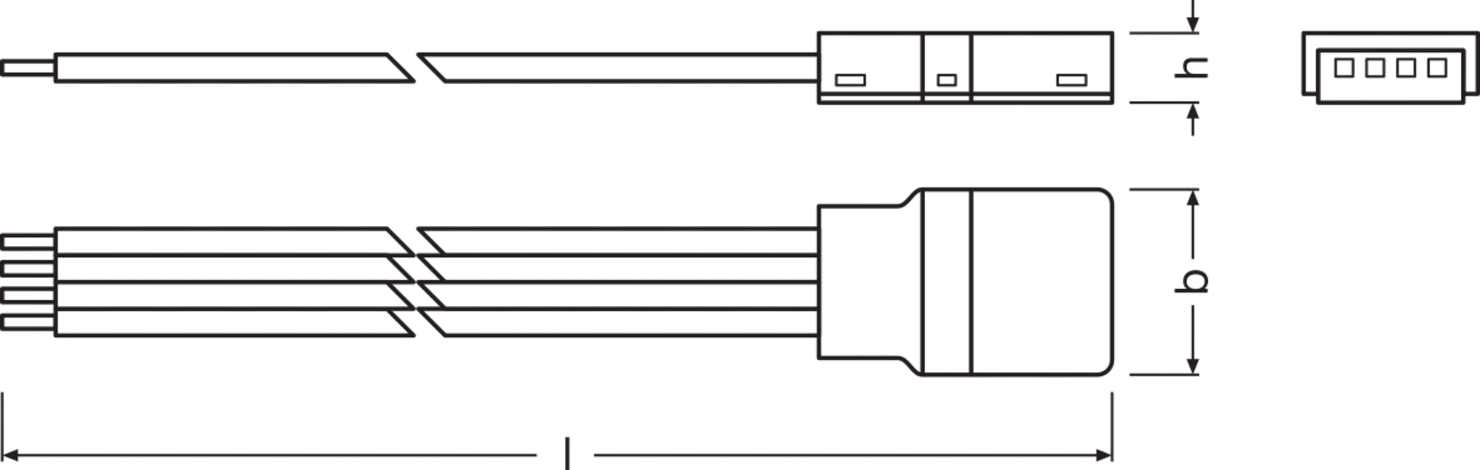 LEDVANCE - Connettori per strisce LED RGB, 500 pixel, BT2, alfanum.