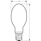 LEDVANCE - Lampada a Sodio NAV-E 100W, Alta Efficienza, Osram, Vialox® NAV®-E Super 4Y® 100W