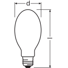 LEDVANCE - Lampada a Sodio NAV-E 70W/E E27, Osram - Vialox® NAV®-E 70 W/E E27