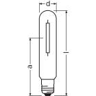 LEDVANCE - Lampada a Sodio NAV-T 400W, Alta Efficienza Energetica, Osram Vialox Nav-T Super 4Y 50-400W