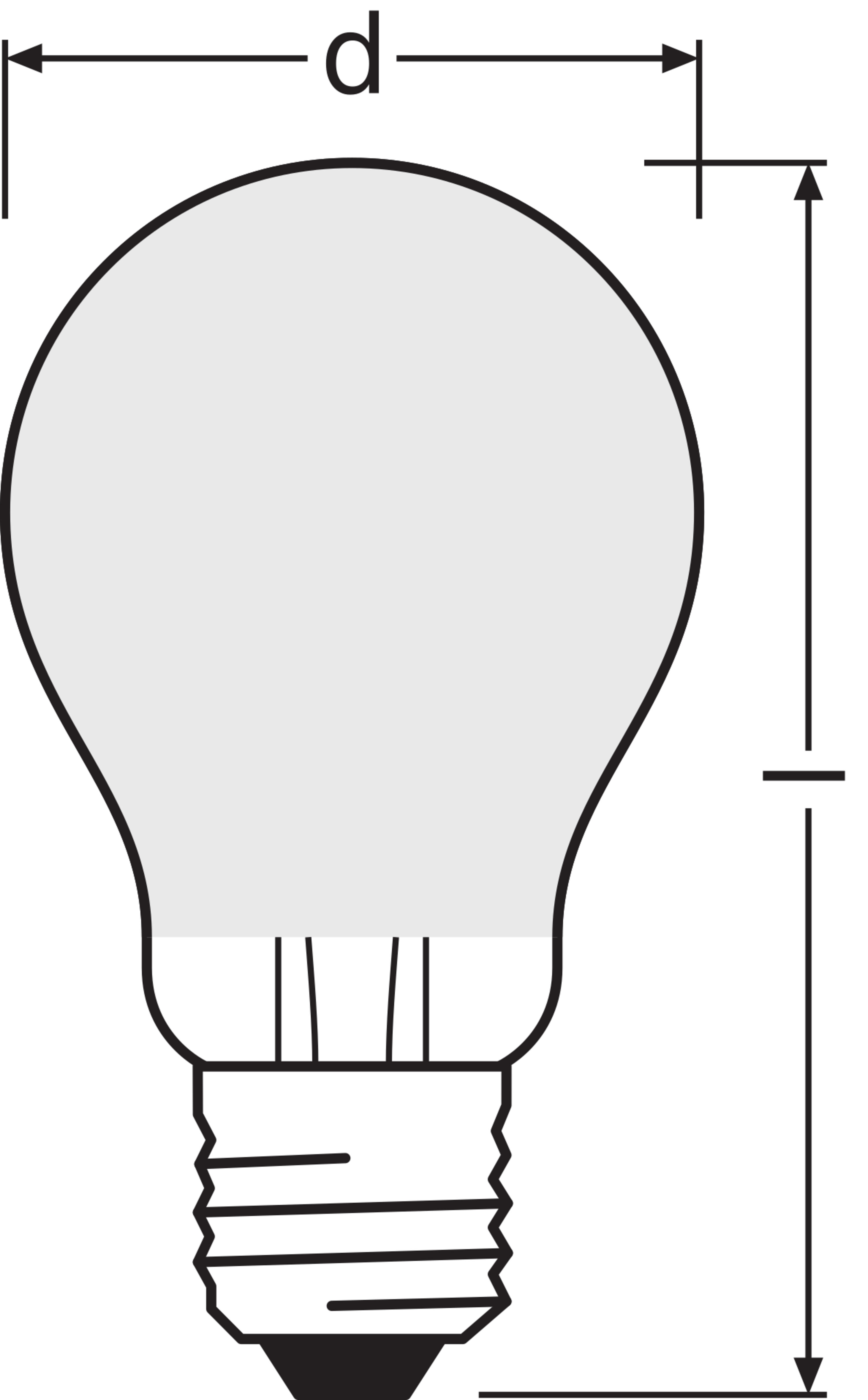 LEDVANCE - Lampadina LED, 5.8W, 940 Lumen, E27, Luce Calda, Alta Resa Cromatica