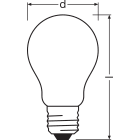 LEDVANCE - Lampadina LED, 9.5W, 927K, E27, Dimmerabile, CRI97
