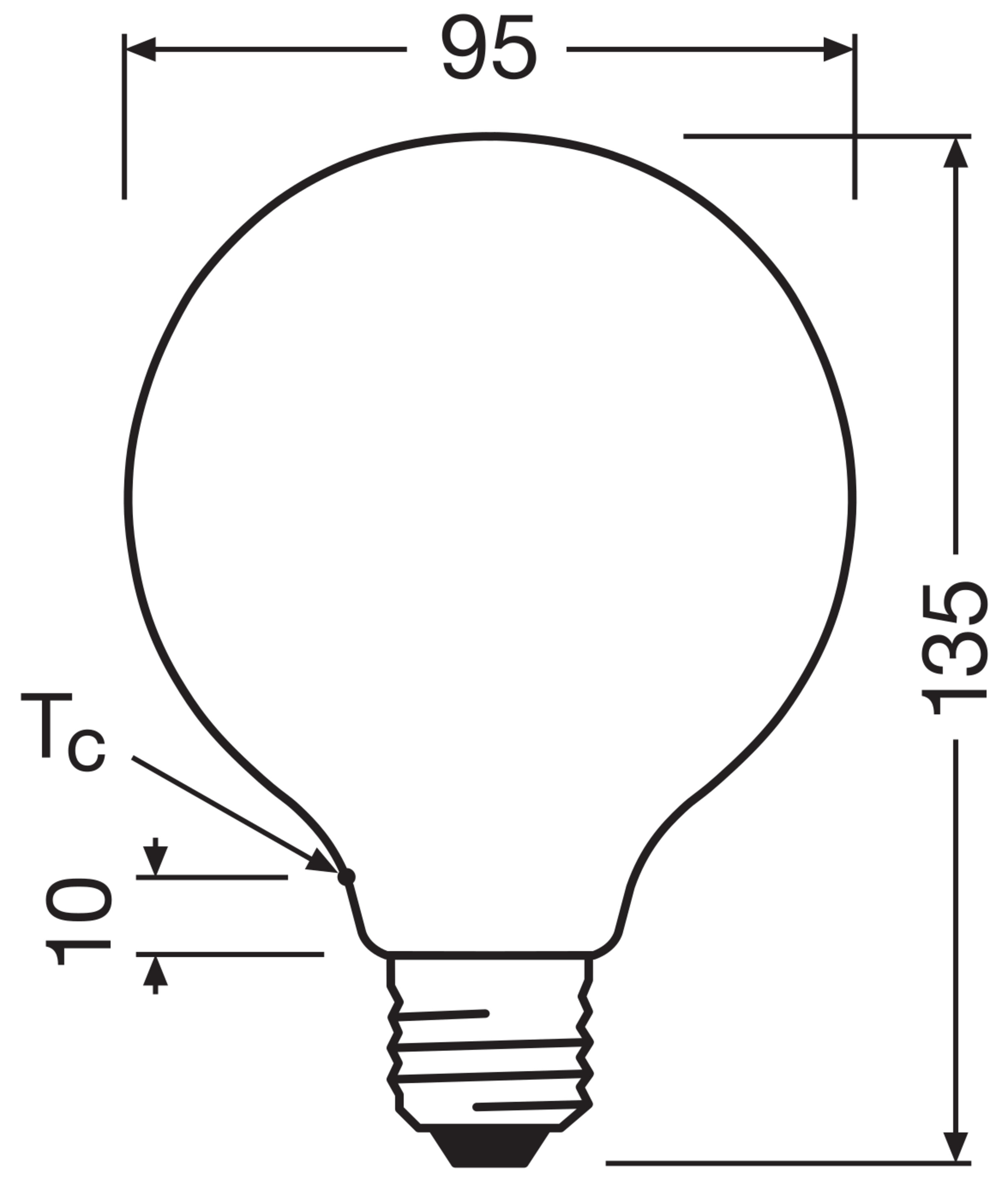 LEDVANCE - Lampadina LED, 3.8W, 827, E27, S, Efficienza Energetica A