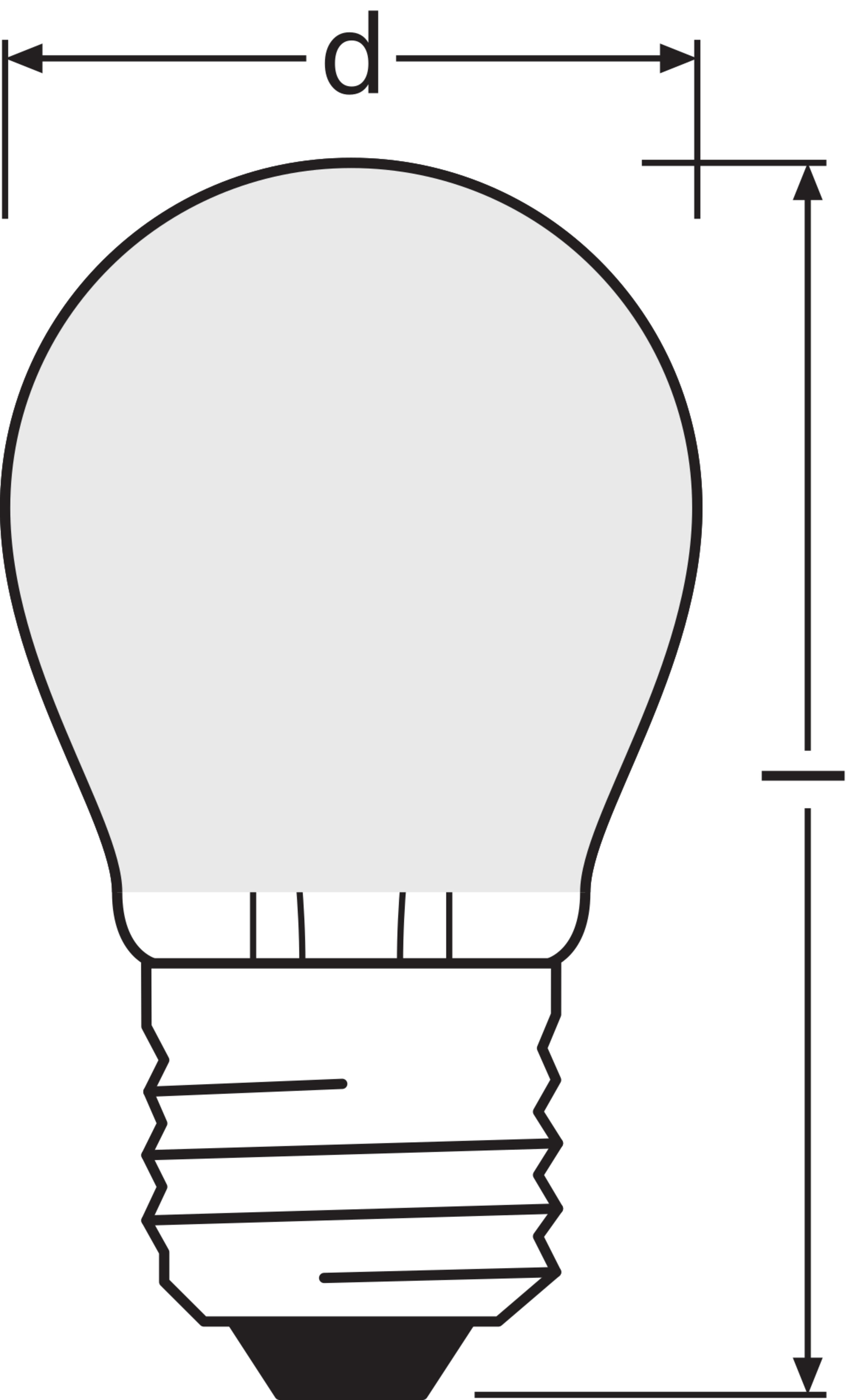 LEDVANCE - Lampadina LED, 1.2W, 840 Lumen, E27, Efficienza Energetica A