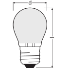 LEDVANCE - Lampadina LED, 1.2W, 840 Lumen, E27, Efficienza Energetica A