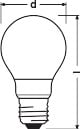 LEDVANCE - Lampadina Smart WiFi Filament Dimmerabile 7,5W, 2700K, E27