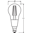 LEDVANCE - Lampadina Smart WiFi Filament Dimmerabile 40W, 2700K, E14