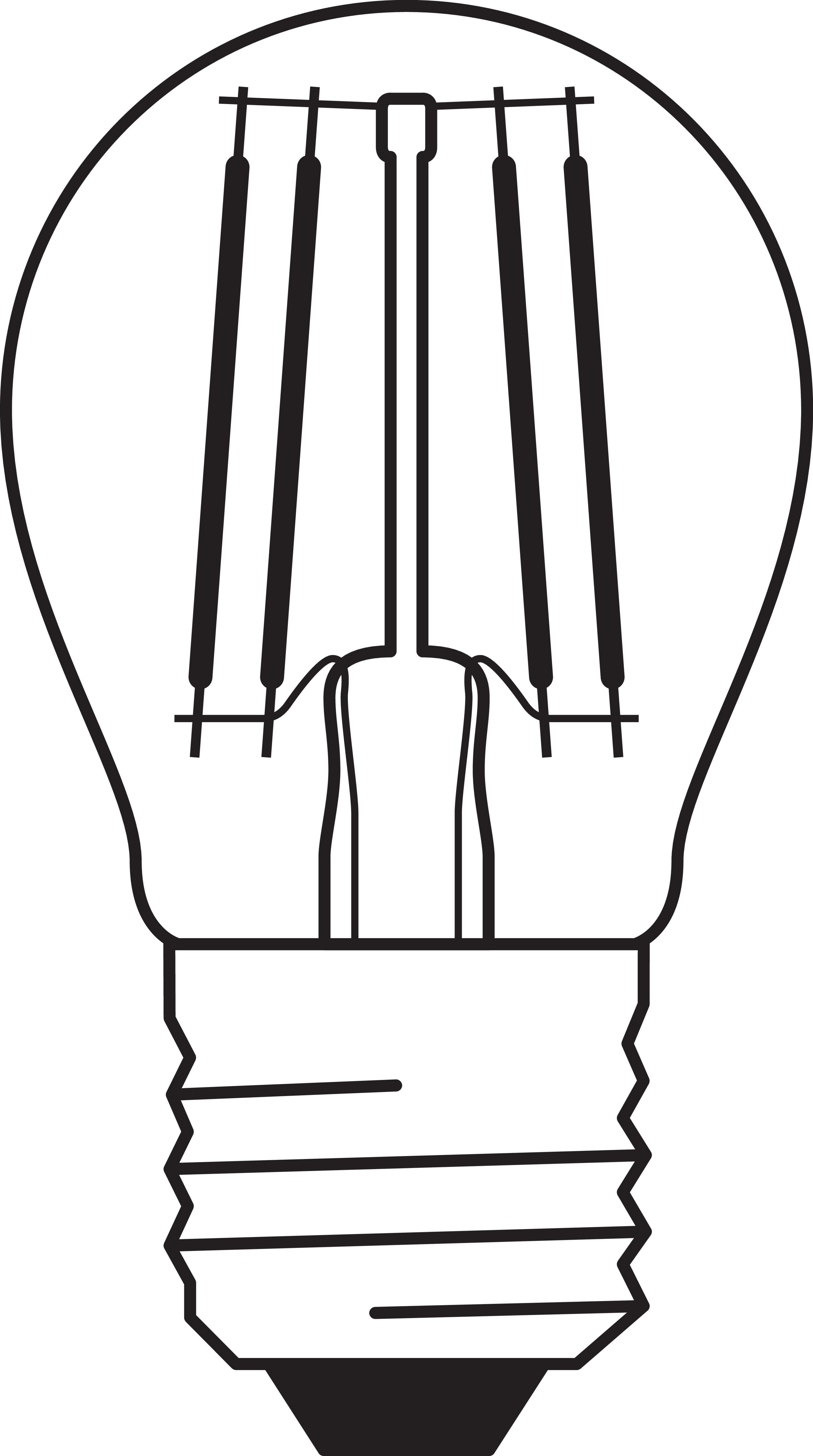 LEDVANCE - Lampadina Smart WiFi Filament Dimmerabile 40W/2700K E27
