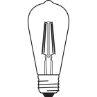 LEDVANCE - Lampadina Smart+ WiFi Filament Edison Dimmerabile 44 6W/2500K E27