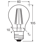 LEDVANCE - Lampadina LED, 7.5W, 827, E27, Luce Calda
