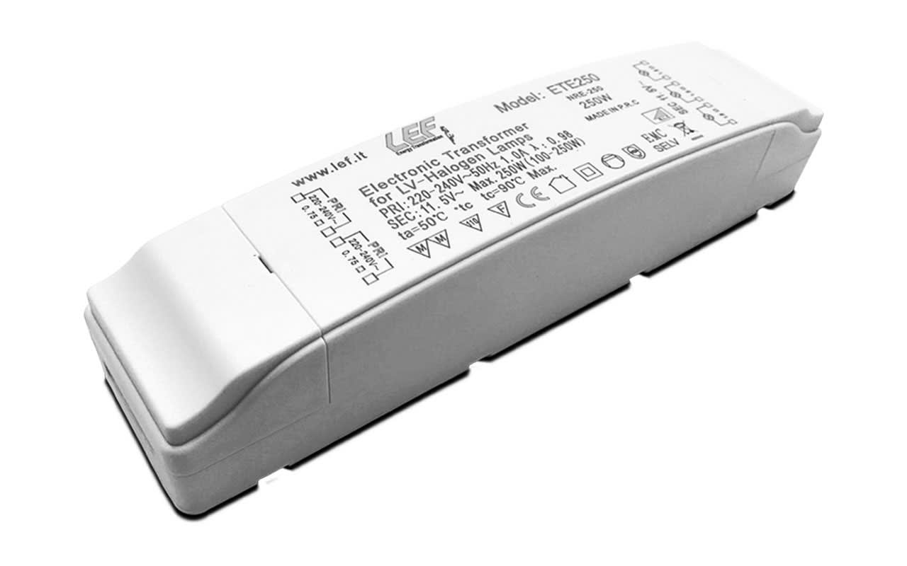 LEF LIGHTING - TRASF. EL. 100-250W 230V / 12VAC TOP ETE250