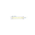 LEF LIGHTING - STRIP LED 2835 24V 14.4W 3000°K 1530LM IP68