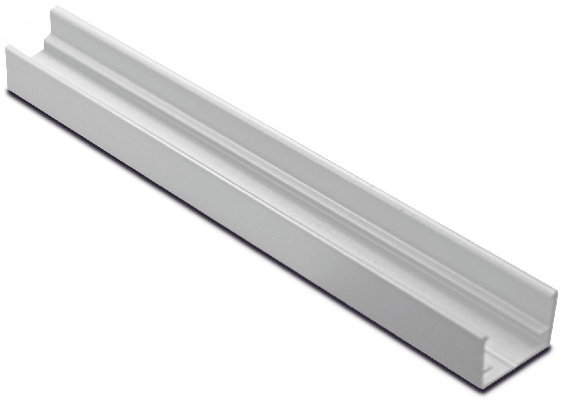 LEF LIGHTING - PROFILO ALLUMINIO PER STRIP LED NEON TIPO H LUNGHEZZA 1MT