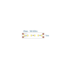LEF LIGHTING - STRIP LED 2835D HIGH EFFICIENCY 24V 8W 2700°K IP20 1440LM IP20