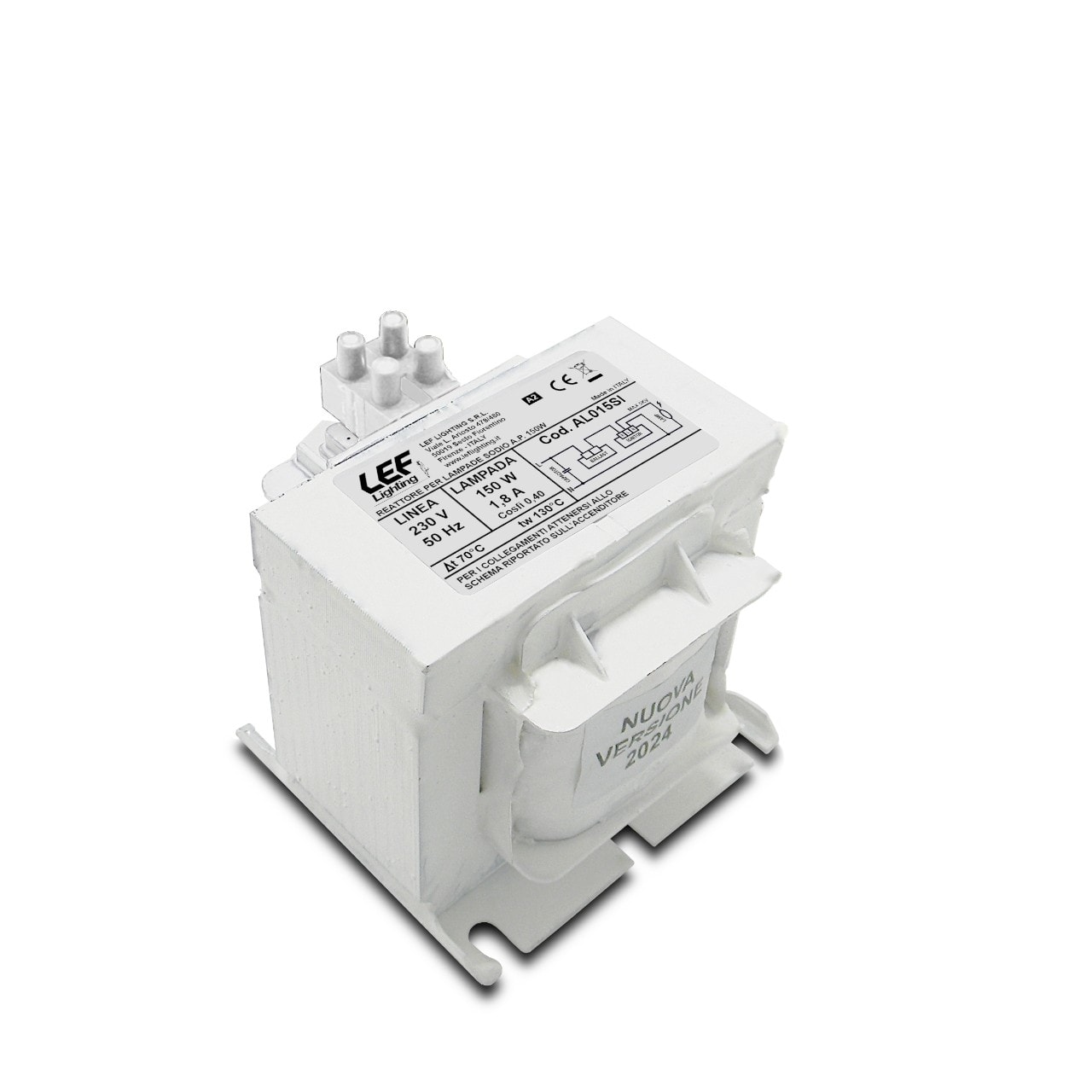 LEF LIGHTING - REATTORE ELETTROMECC. PER LAMPADE A SCARICA SODIO A.P. (S) E IODURI 150W 1,8A