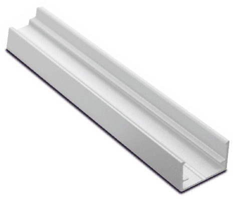 LEF LIGHTING - PROFILO ALLUMINIO PER STRIP LED NEON TIPO F LUNGHEZZA 1MT