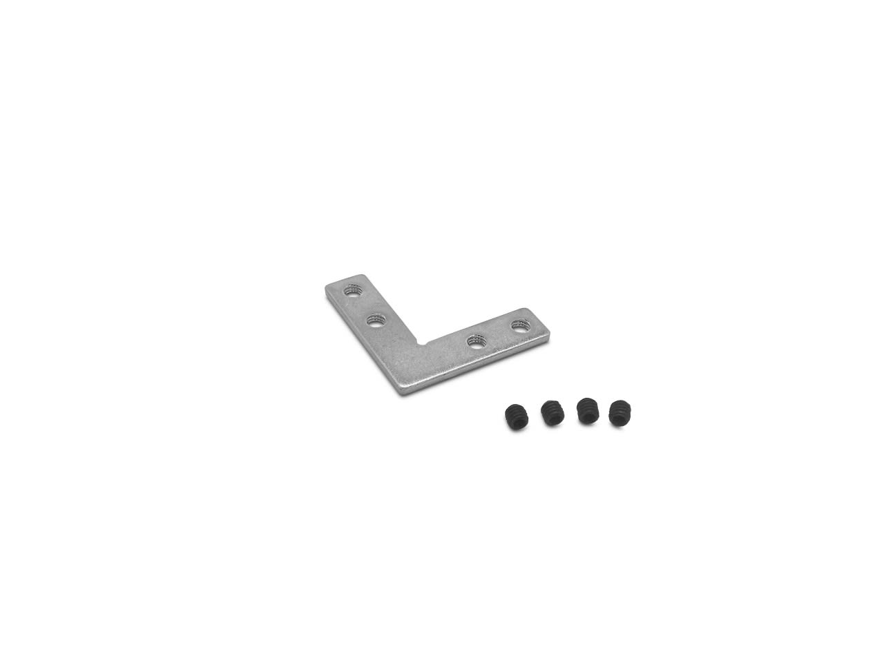 LEF LIGHTING - CONNETTORE ANGOLARE PIATTO per profilo IC01/IN35/IN55/AS01/AS02/AS03