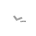 LEF LIGHTING - CONNETTORE ANGOLARE PIATTO per profilo IC01/IN35/IN55/AS01/AS02/AS03