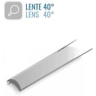 LEF LIGHTING - COVER 01 LENTE 40° 2M PC per profilo IN07/IN14/IC01/AP01/AP02/AP03 COP-LE01-20