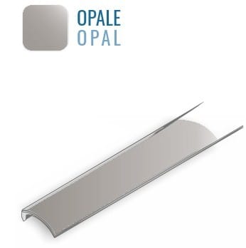 LEF LIGHTING - COVER 01 OPALE 2M PC per profilo IN07/IN14/IC01/AP01/AP02/AP03